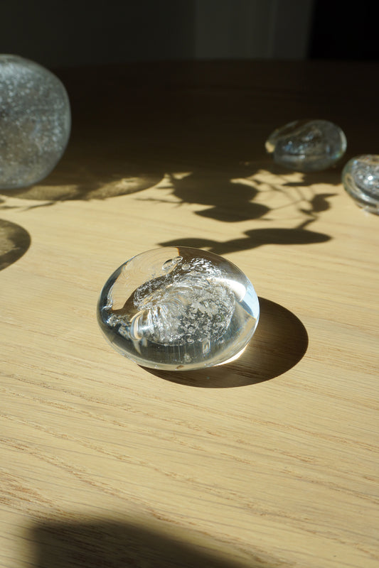 Silver flake Paperweight