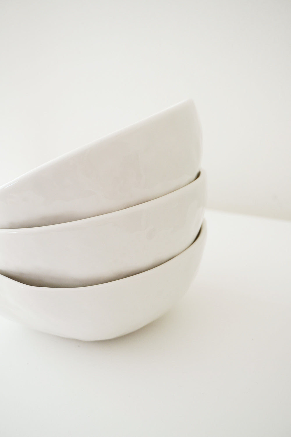 White Stone Salad bowl